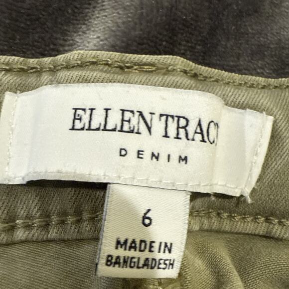 Women's Ellen Tracy Jeans Refined Mid Rise Skinny Size 6 Olive Green - Picture 6 of 10